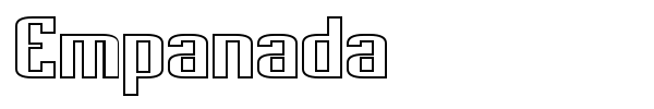 Empanada font preview